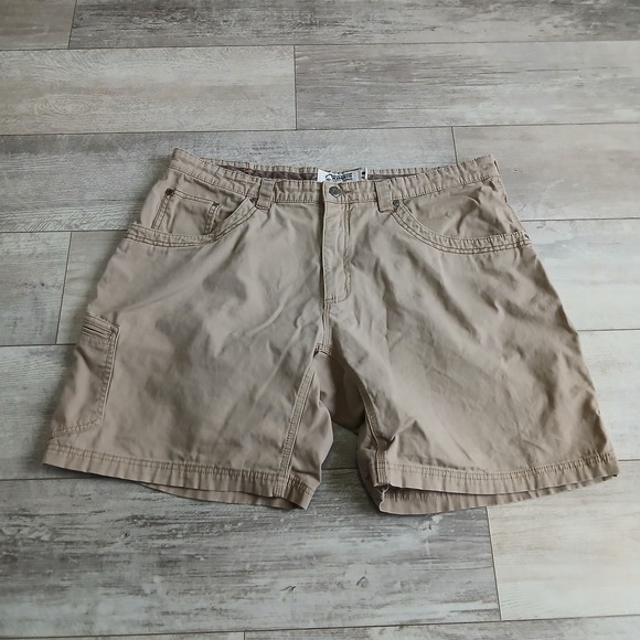 Mountain Khakis Jackson Hole Classic Fit Tan Khaki Shorts Mens Size 40x9 - Picture 1 of 12